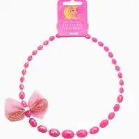 Бусы детские Выбражулька &laquo;Бант&raquo;, граненые бусины, 40 см, цвет розовый