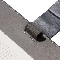 Органайзер на кольцах, А5, с хлястиком, 80л, линия, к/зам, Синий