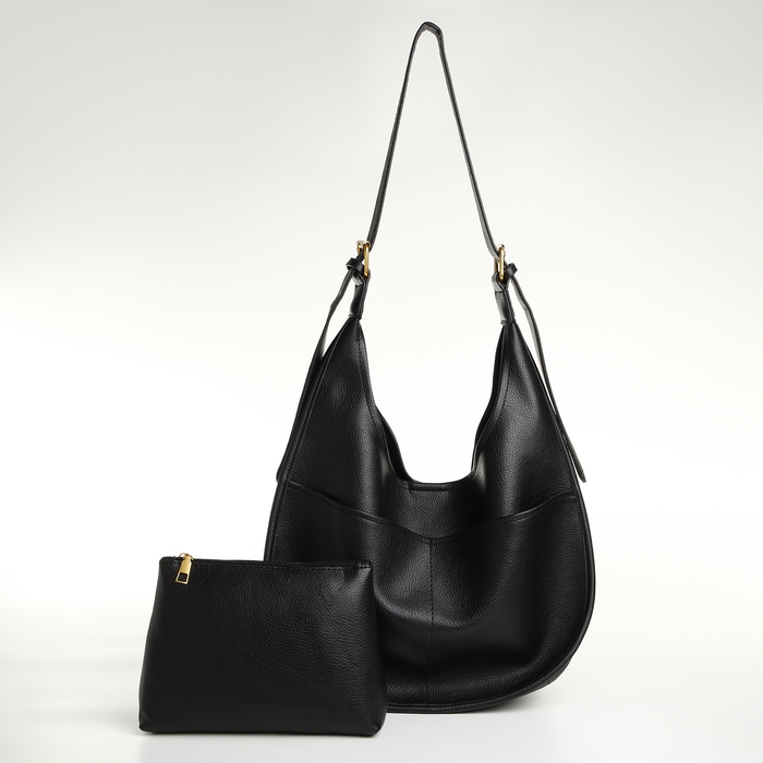 Сумка женская на магните TEXTURA, средний размер, цвет чёрный Сумка женская на магните TEXTURA, средний размер, цвет чёрный