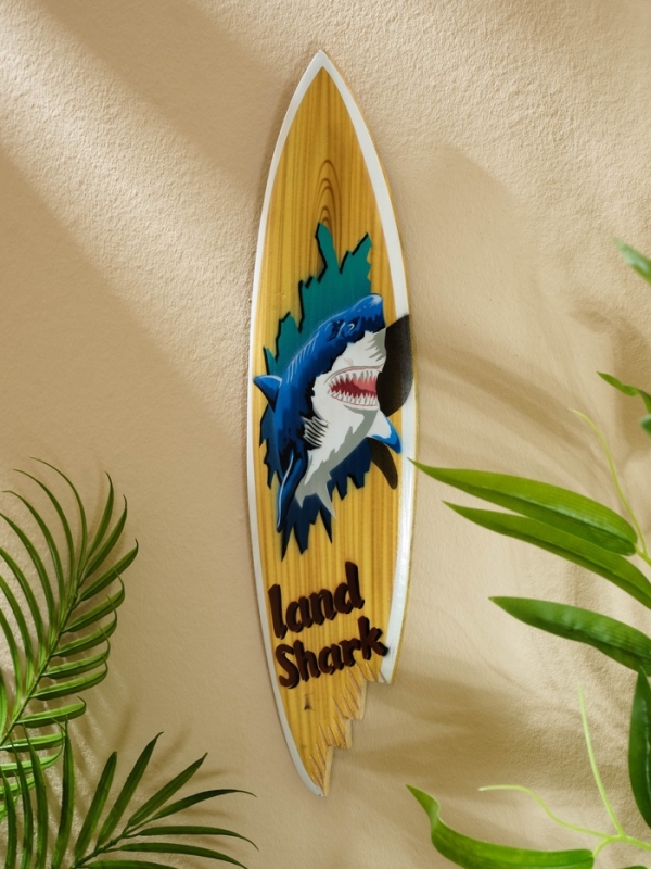Панно Панно "Доска для сёрфа "Land Shark" дерево 40х11 см