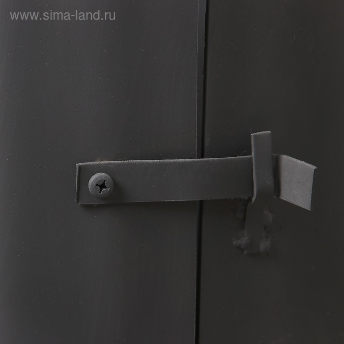 Печь под казан 22 л D=46 см, с дымоходом, с дверцей