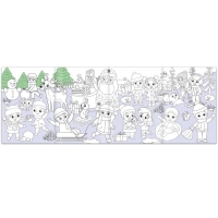 Раскраски длинные &laquo;Празднуем Новый год&raquo;, набор 4 шт.