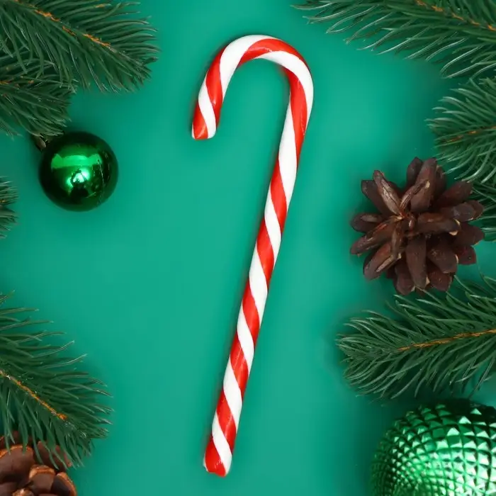 Карамель леденцовая новогодняя Sweet Ness "Трость", со вкусом клубники, 15 г