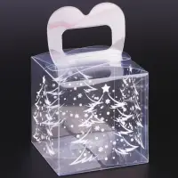 Коробка подарочная новогодняя складная ПВХ &laquo;Ёлочка&raquo; 7&times;7&times;7 см