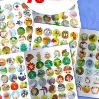 Набор книг с наклейками-кружочками "Любимые сказки", А5, Корней Чуковский