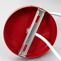 Светильник BayerLux Подвес "Квадрат" 1x40Вт E27 красный 16х16х18-116 см