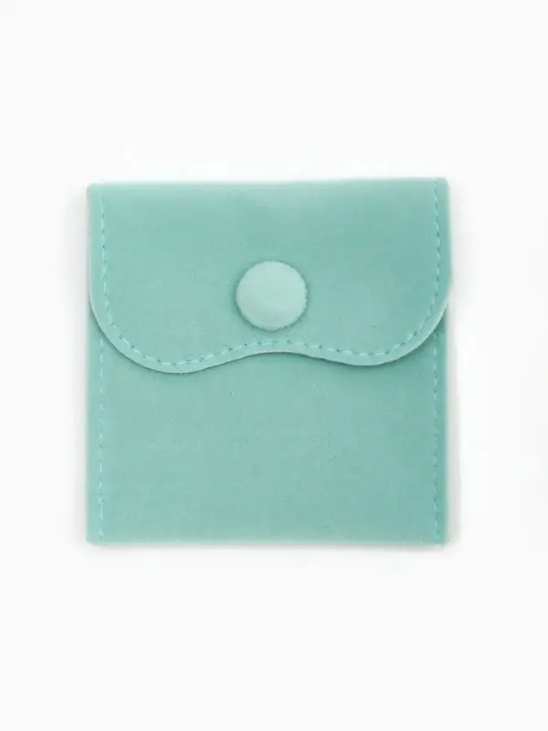 Набор конвертиков для украшений 10 шт. бархатный, 7&times;7 см, бирюзовый (7461969)