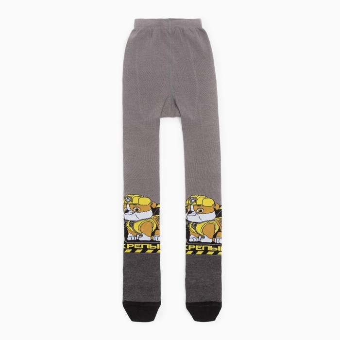 Колготки PAW PATROL &laquo;Крепыш&raquo;, цвет серый, 98-104 см