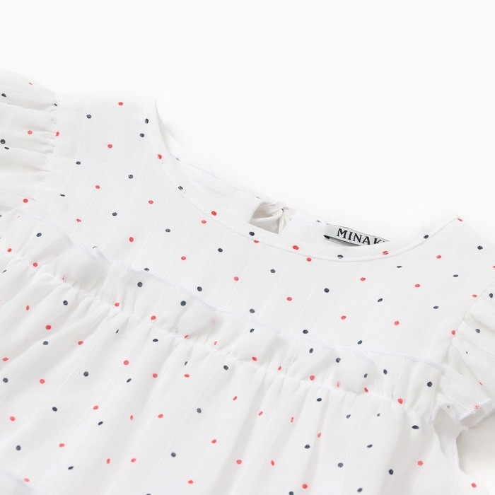 Платье для девочки MINAKU, цвет белый, рост 128 см