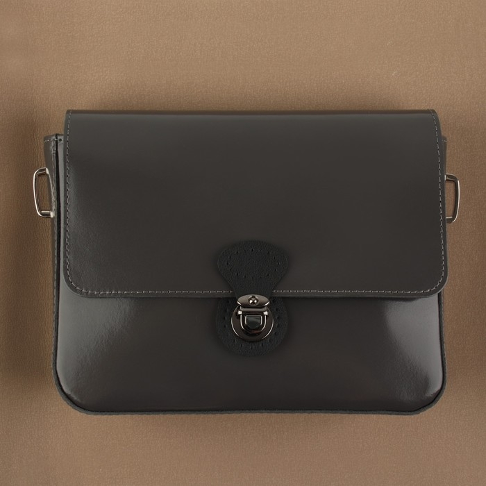 Застёжка для сумки, пришивная, 6 &times; 4 см, цвет чёрный/чёрный никель