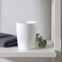 Стакан для зубных щёток Aqua, пластик, белый