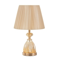 Лампа настольная с подсветкой "Яна" 1x60Вт E27 золото 25х25х43 см RISALUX
