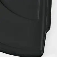 Щетка с совком "Meli", бамбуковая ручка, цвет черный 20х19 см