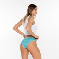 Трусы женские слипы &laquo;Цветы&raquo;, цвет зелёный, размер 46/M