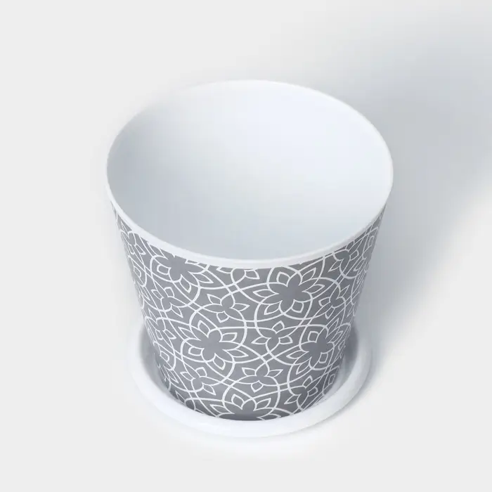 Горшок для цветов Доляна &laquo;Кракле&raquo;, 800 мл, цвет серый