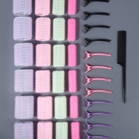 Набор для завивки волос, 37 предметов: бигуди - 24 шт., зажимы - 12 шт., расчёска, цвет МИКС