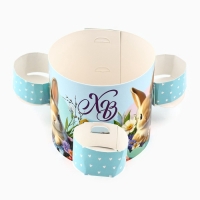 Ободок для кулича с местом под яйца &laquo;ХВ&raquo; на пасху, 31,9 х 9 см