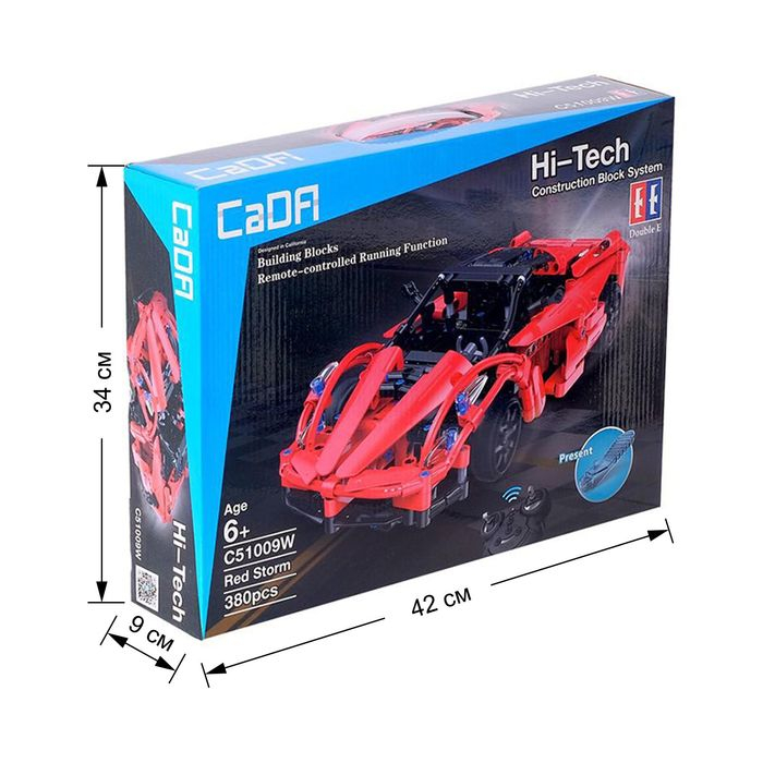 Конструктор радиоуправляемый &laquo;Тачка&raquo;, с аккумулятором, 380 деталей