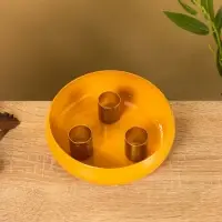 Подсвечник на 3 свечи на магнитах &laquo;Песок&raquo;, 13&times;13&times;4 см