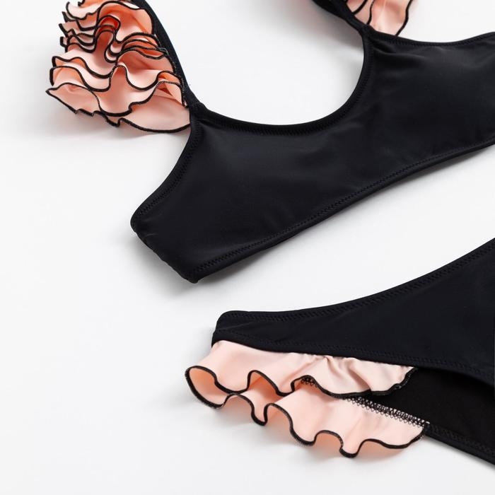 Купальник женский раздельный MINAKU Купальник женский раздельный MINAKU "Carmen", размер 48, цвет розово-чёрный