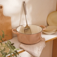 Кастрюля чугунная с эмалированным покрытием SL Home, d=24,5 см, h=11 см, цвет бежевый