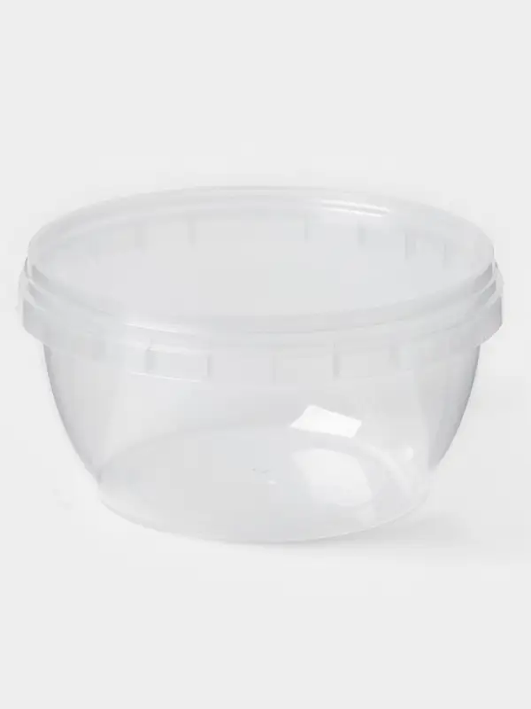 Банка "Супница" прозрачная 365 мл  с крышкой