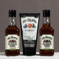 Подарочный набор ЧИСТОЕ СЧАСТЬЕ &laquo;На удачу&raquo;: гель для бритья 110 мл, гель для душа и шампунь для волос виски, 2х250 мл