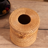 Салфетница плетёная 15х15х14 см, ротанг  МИКС