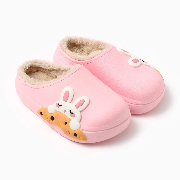 Тапочки детские, размер 32-33, цвет розовый Тапочки детские, размер 32-33, цвет розовый