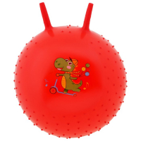 Мяч-прыгун с рожками &laquo;Счастливые улыбки&raquo;, массажный, d=45 см, 350 г, МИКС