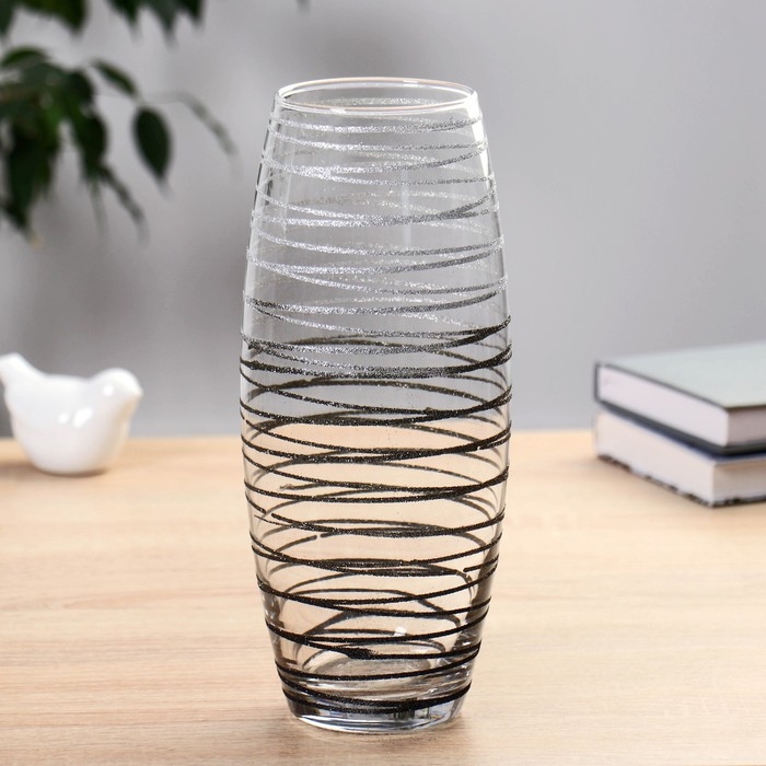 Ваза "Круиз серебро" d=7,5см, h=26см, v=1,8л