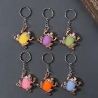 Брелок пластик "Лягушка красочная" МИКС 3,2х3,7 см