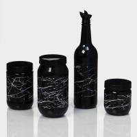 Банка стеклянная для сыпучих продуктов &laquo;Марбл&raquo;, 660 мл