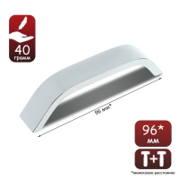 Ручка скоба РС109, м/о 96 мм, цвет хром, 4 шт TMP