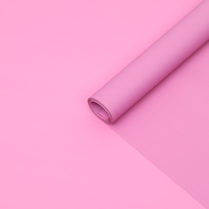 Пленка для цветов "Люкс", матовая, серо-розовая, 0,6 м, 200 г, 40 мкм