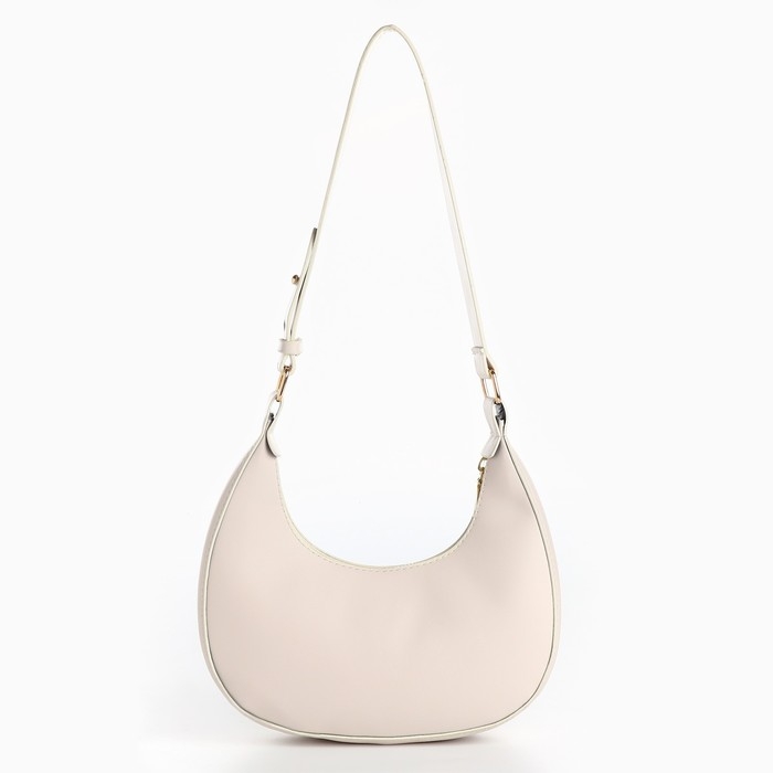 Сумка женская из искусственной кожи, 22х23х6 см, бежевый цвет