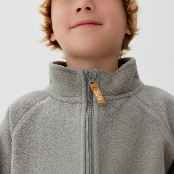 Детская кофта на молнии KAFTAN, цв. серый, р 30 (98-104)