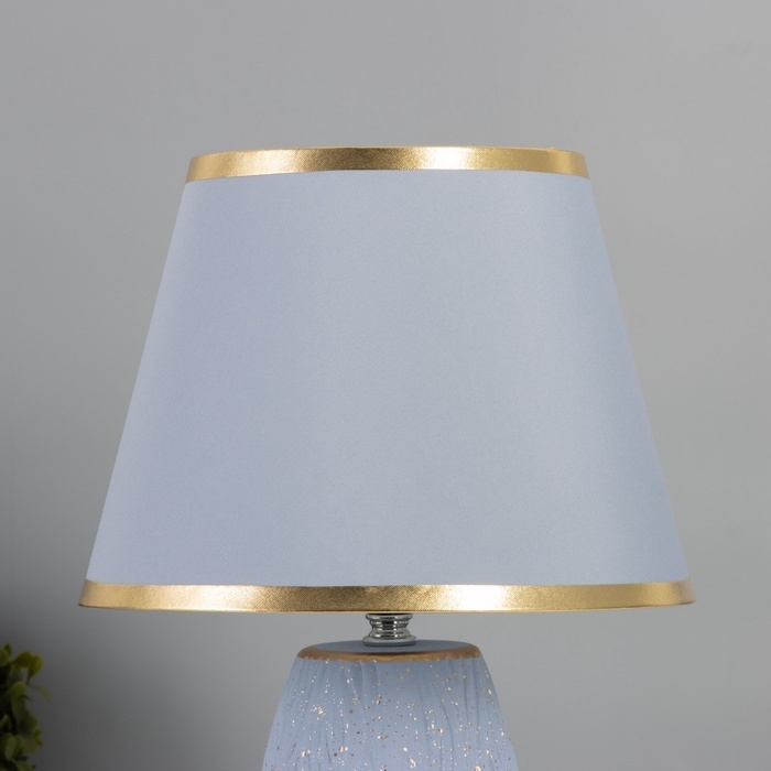 Лампа настольная "Клойд" 1х40Вт Е27 серый/золото 25х25х40см