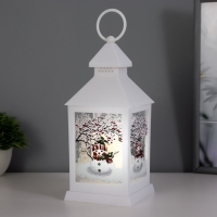 Ночник "Рождественский" LED 1Вт 3хAАА белый 10,5х10,5х25см Ночник "Рождественский" LED 1Вт 3хAАА белый 10,5х10,5х25см