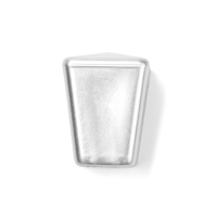 Ручка-кнопка CAPPIO РК035, пластик, цвет матовый хром, 8 шт.