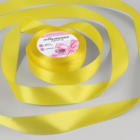 Лента атласная, 25 мм × 23 ± 1 м, цвет жёлтый №15 Лента атласная, 25 мм × 23 ± 1 м, цвет жёлтый №15