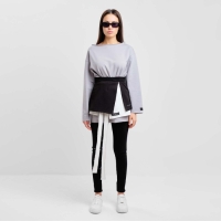 Лонгслив женский MIST, размер S-M, цвет серый Лонгслив женский MIST, размер S-M, цвет серый