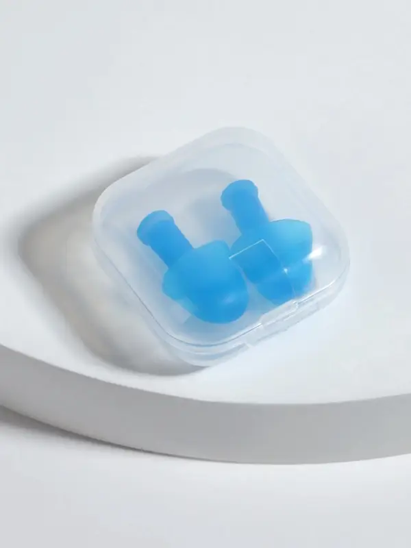 Беруши, 2.5&times;1 см, в футляре, фасовка 10 шт., силиконовые, МИКС