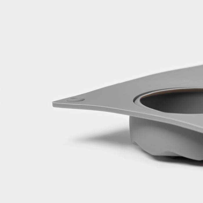 Форма для выпечки и муссовых десертов KONFINETTA &laquo;Шарм&raquo;, 29,5&times;17,2 см, 12 ячеек (5&times;2,2 см), цвет серый