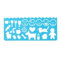 Набор пластиковых трафаретов "Фигурки", 4 штуки, МИКС