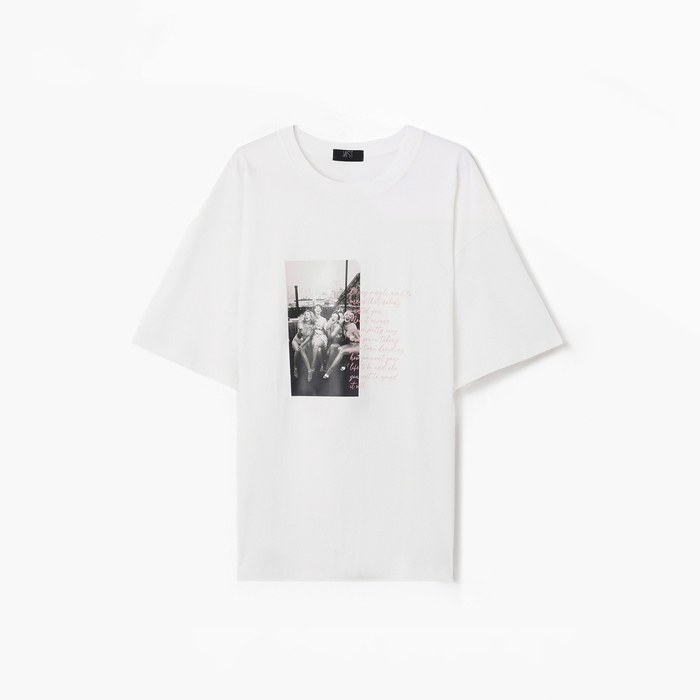 Футболка женская MIST Girl's rules, р.44, белый Футболка женская MIST Girl's rules, р.44, белый