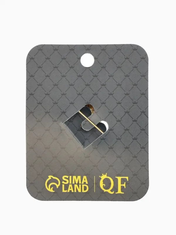 Брошь "Калибри", цветная в чернёном золоте