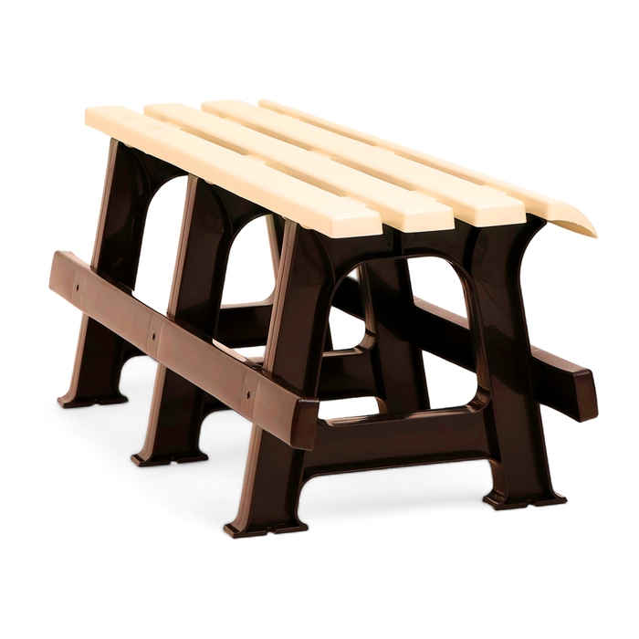 Скамейка пластиковая Альтернатива для дачи 1.2х0.4х0.42 м, без спинки, нагрузка до 212 кг Скамейка пластиковая Альтернатива для дачи 1.2х0.4х0.42 м, без спинки, нагрузка до 212 кг