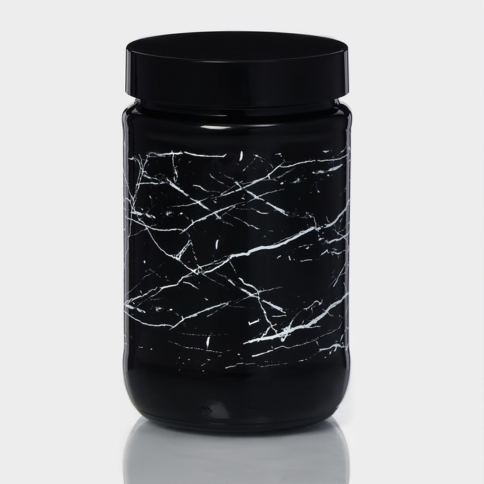 Банка стеклянная для сыпучих продуктов &laquo;Марбл&raquo;, 660 мл