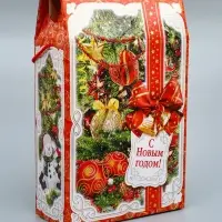 Коробка подарочная новогодняя &laquo;Яркий праздник&raquo; 22.5&times;34&times;10 см